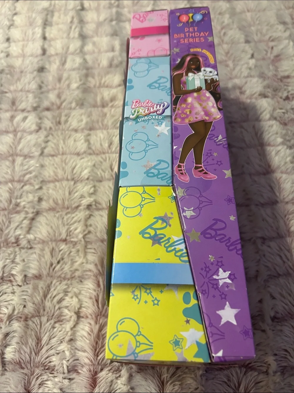 Barbie Party Unboxed Doll Playset with 10 surprises Color Change